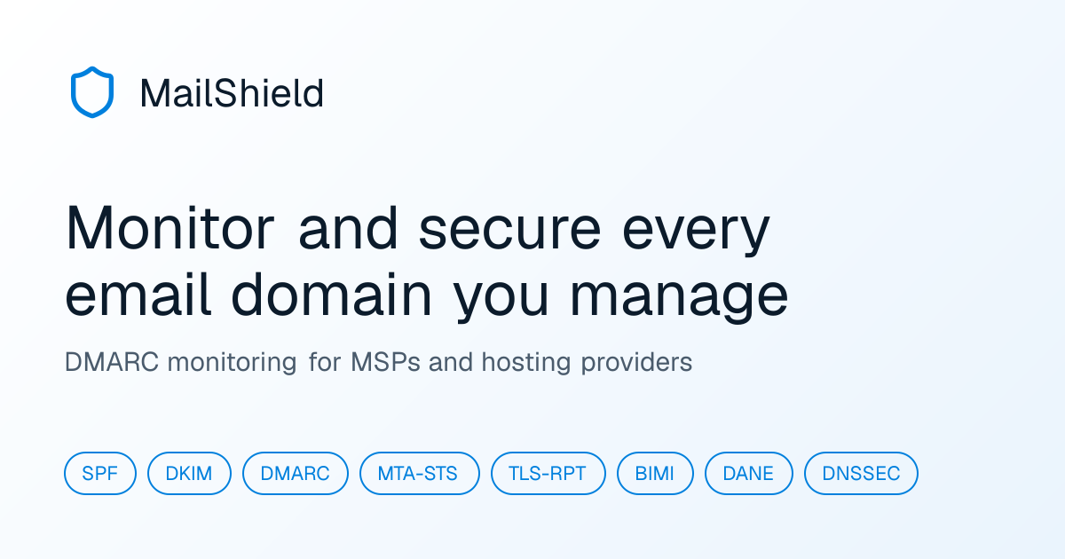 MailShield website preview